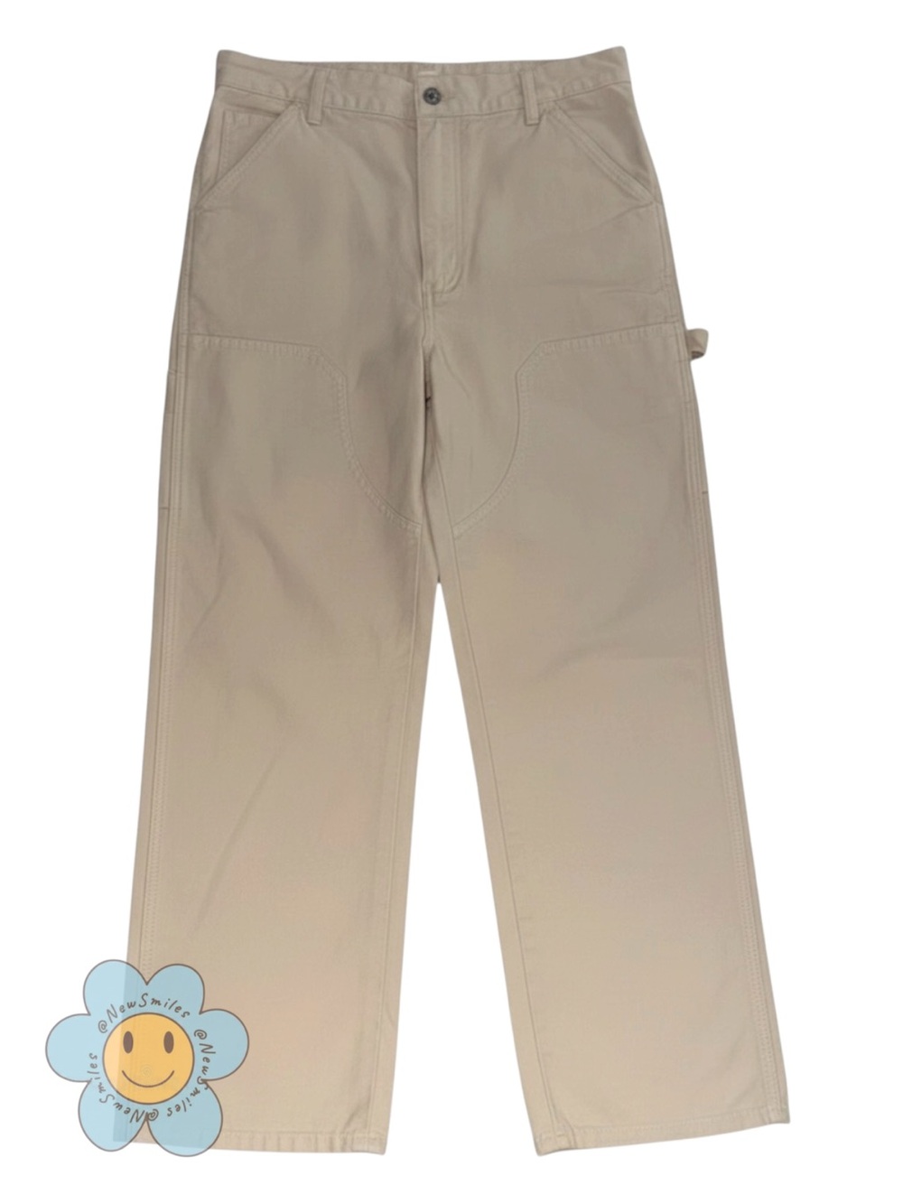 Wilfred Free ~ Trousers ~ Light Khaki ~ Wide-Leg ~ Carpenter Pants ~ Like New